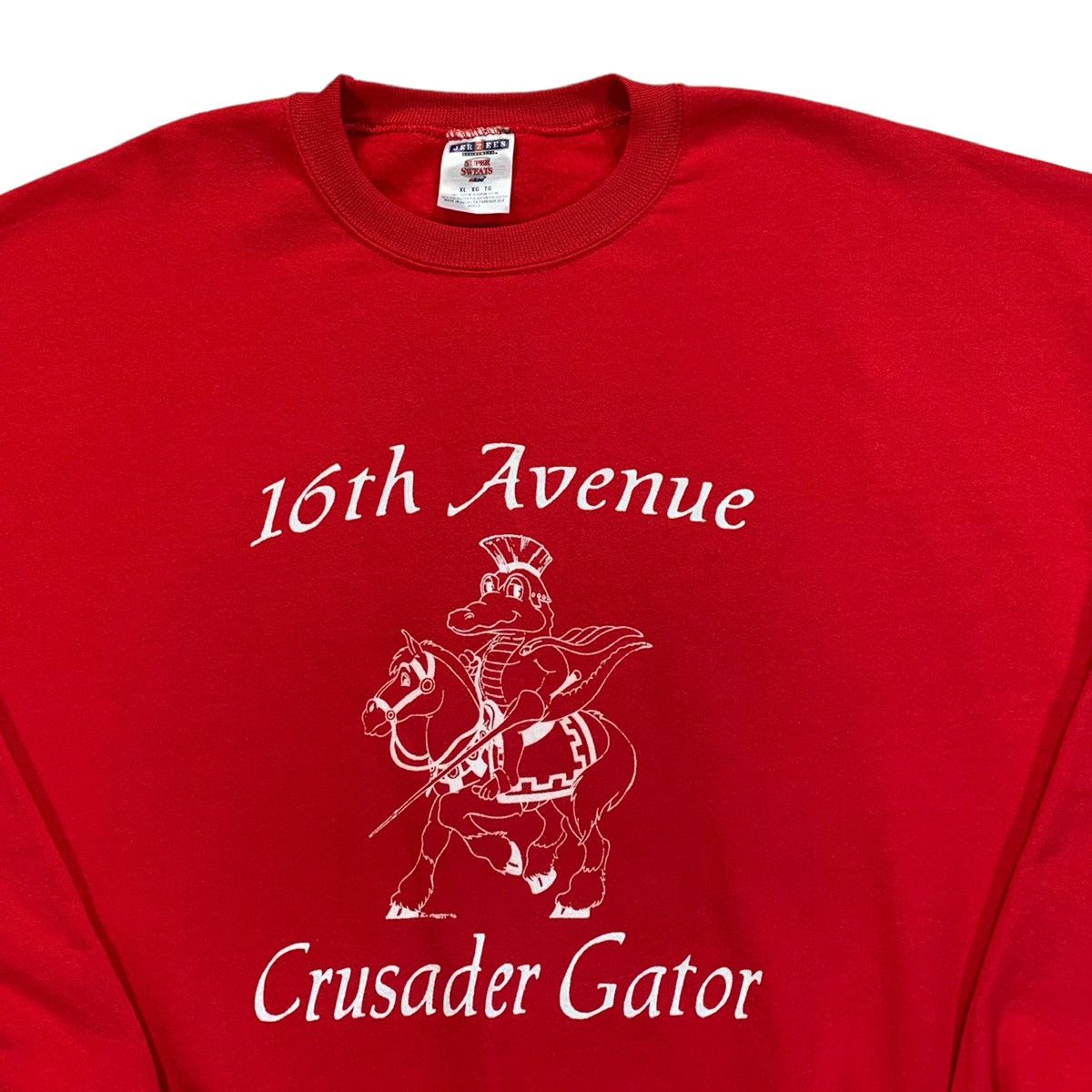 Vintage VTG 16th Avenue Crusader Gator Red 50/50 Crewneck Sweatshirt Size US XL / EU 56 / 4 - 2 Thumbnail
