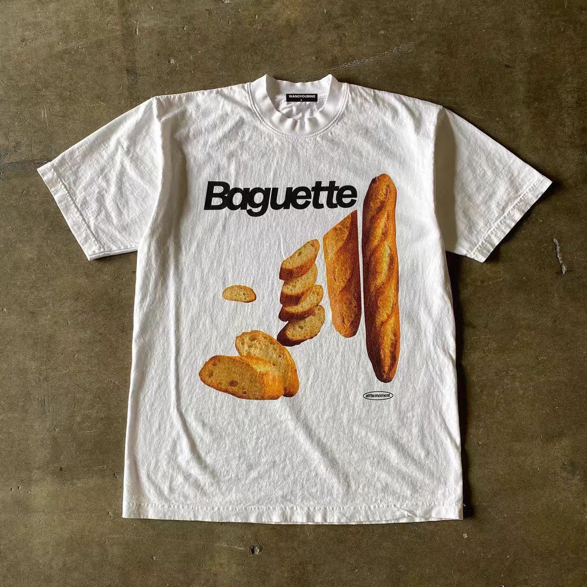 Japanese Brand × Vintage Bread pattern street washed vintage t-shirt Size US M / EU 48-50 / 2 - 1 Thumbnail