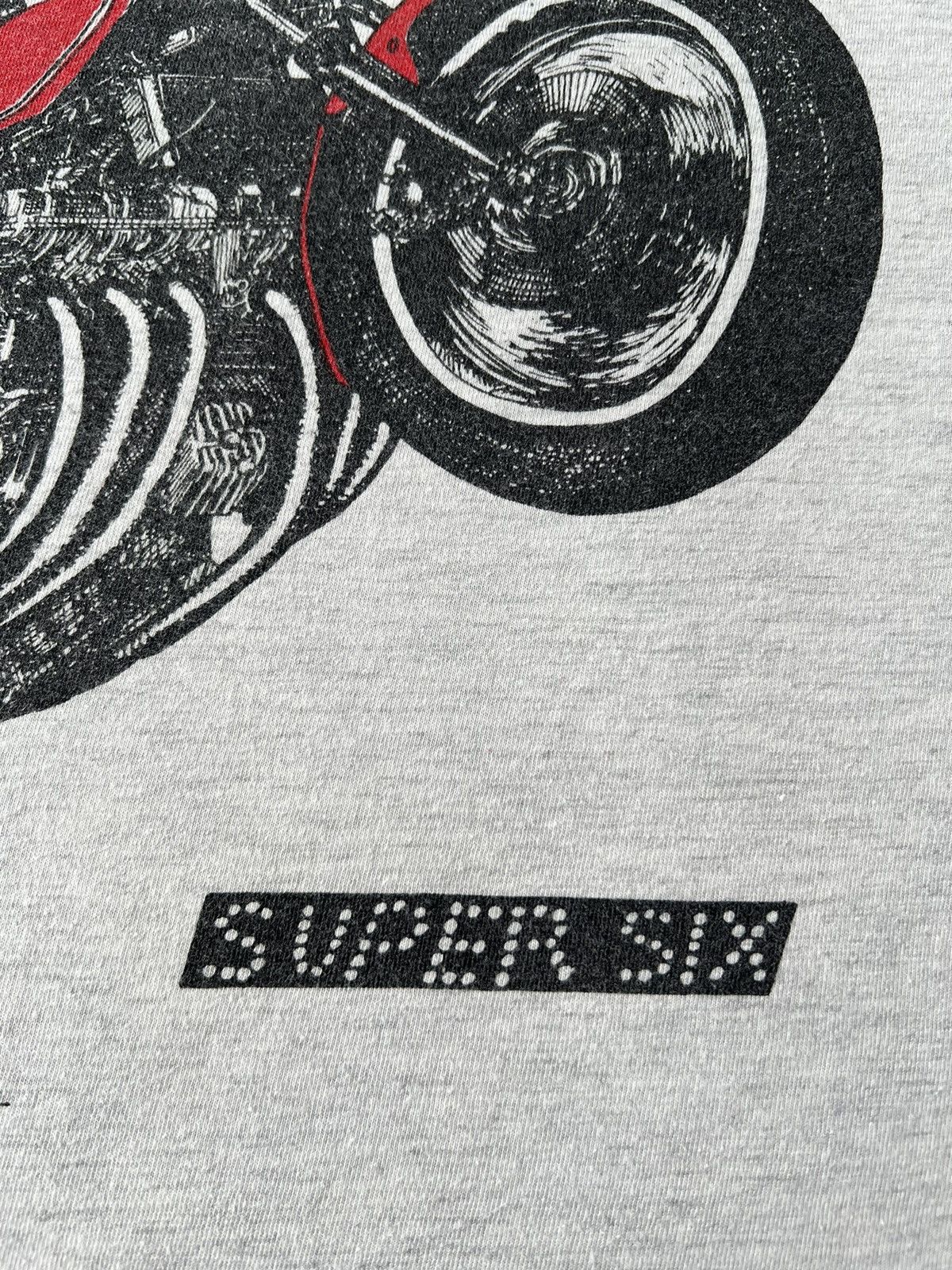 Vintage Vintage 90s Honda CBX 1000 Super Six Moto Gray T-shirt Size US XL / EU 56 / 4 - 14 Thumbnail