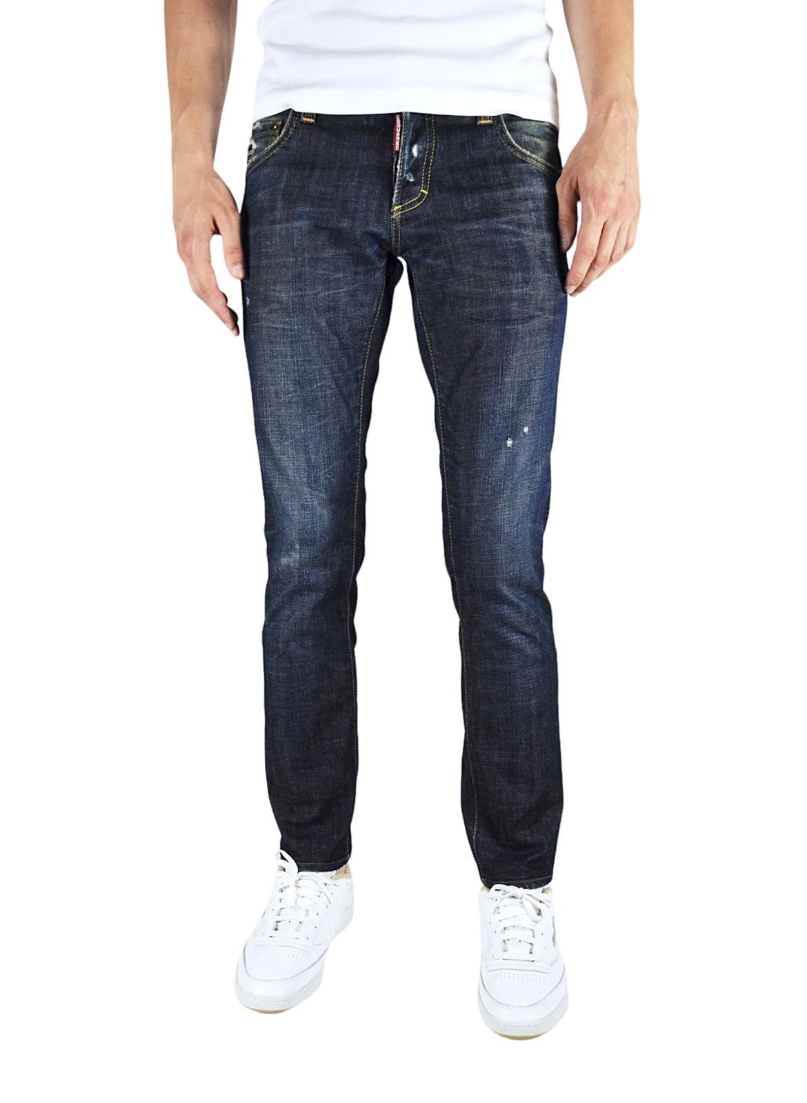 Dsquared2 Dsquared2 Distressed Slim Fit Indigo Jeans Denim Pants Size US 30 / EU 46 - 2 Thumbnail