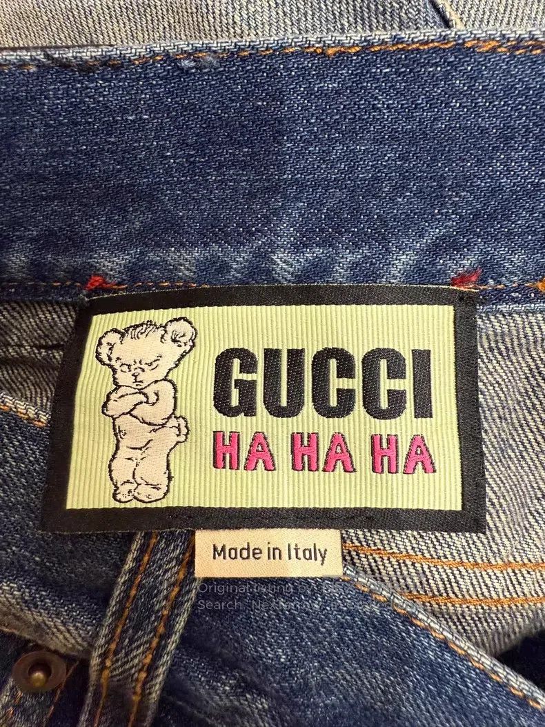 Gucci Gucci Bear-embroidered jeans Size 42" / US 20 - 4 Thumbnail