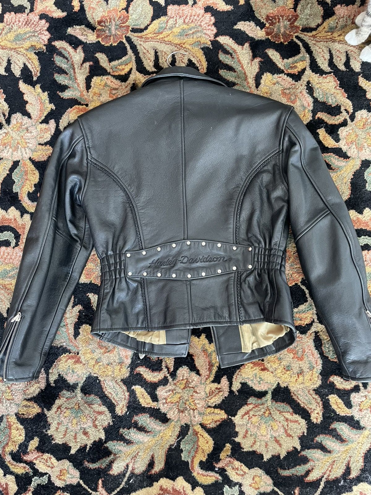 Harley Davidson Vintage Harley Davidson Women’s Leather Jacket Size XS / US 0-2 / IT 36-38 - 6 Thumbnail