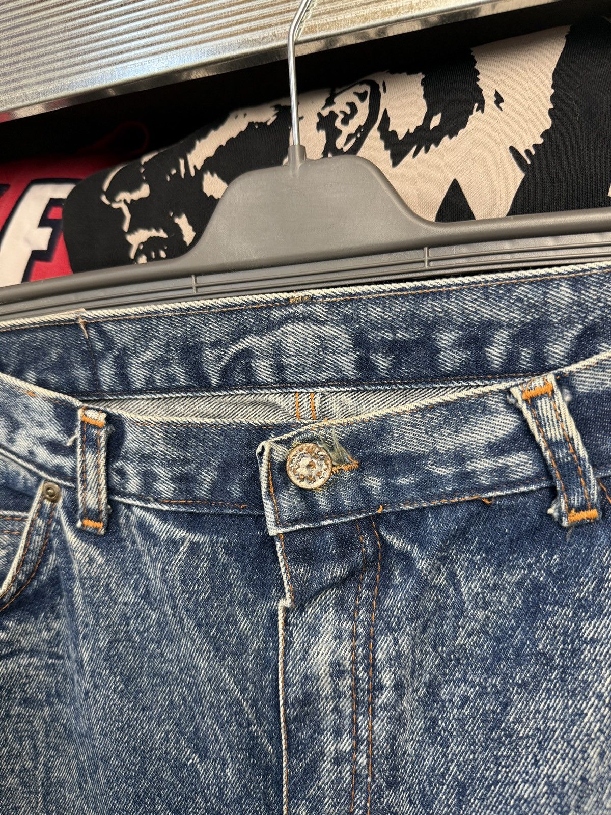 Levi's BAGGY 90s Levis 550 Denim Jeans Vintage Blue Baby Size US 38 / EU 54 - 4 Thumbnail