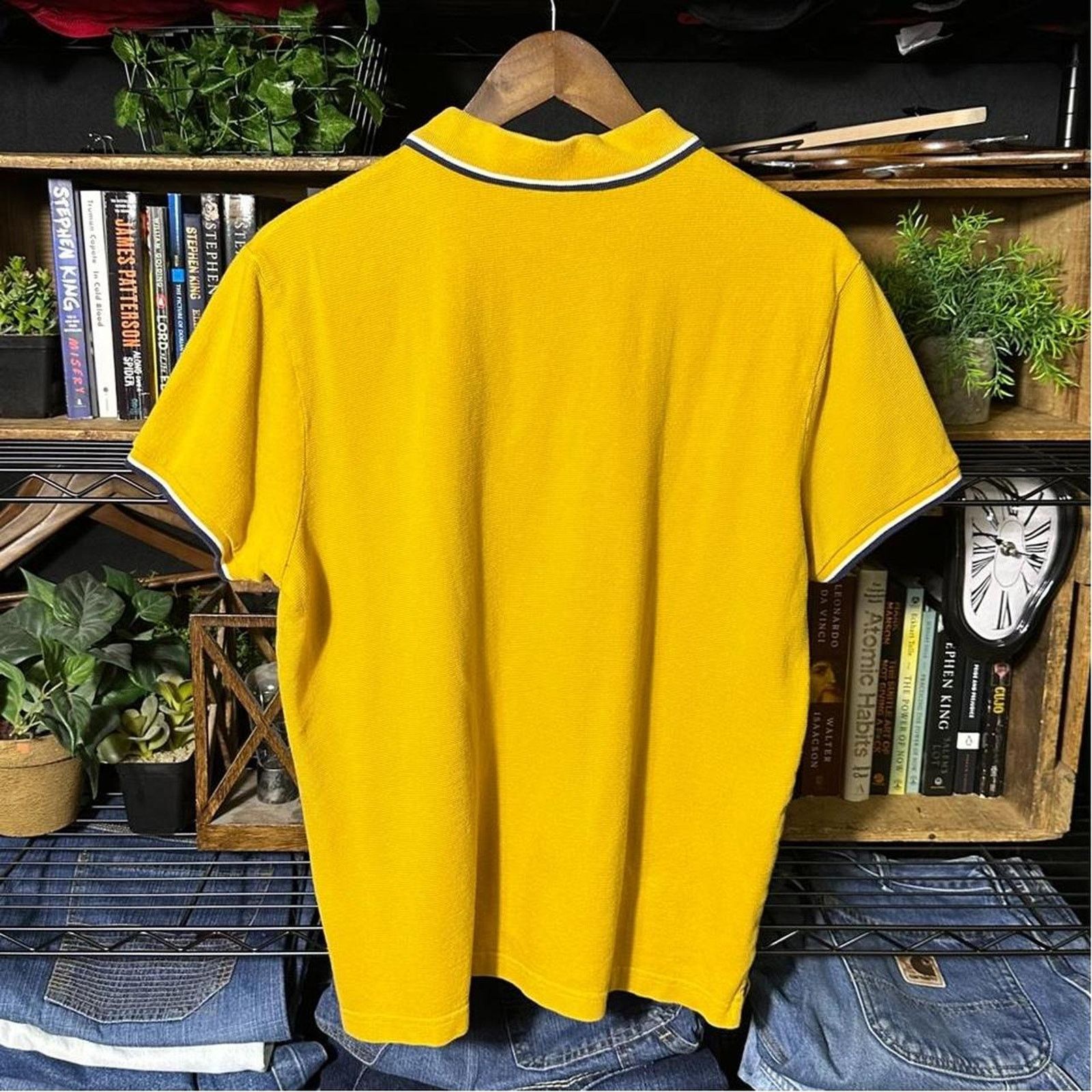 U.S. Polo Assn. Vintage U.S. Polo Assn. Golf Polo Shirt Yellow Medium Shirt Size US M / EU 48-50 / 2 - 2 Thumbnail