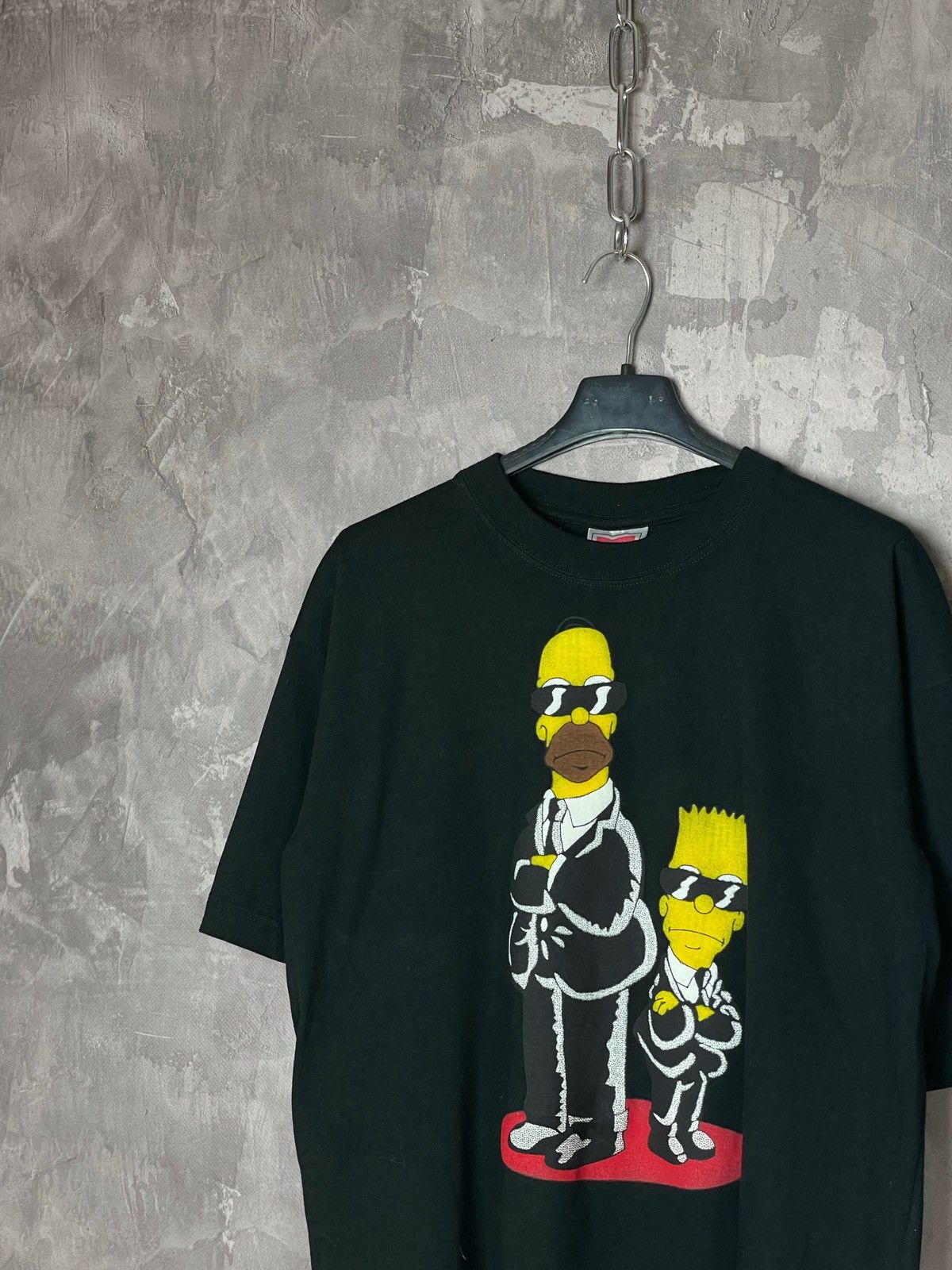 The Simpsons × Vintage Vintage the Simpsons t-shirt Men in Black MIB (Bart Sesame Size US L / EU 52-54 / 3 - 3 Thumbnail