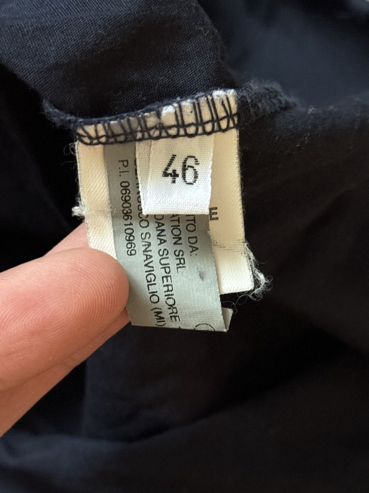 Vintage Provocation 46 dark blue dress relaxed sleeves avantgarde Size L / US 10 / IT 46 - 9 Thumbnail
