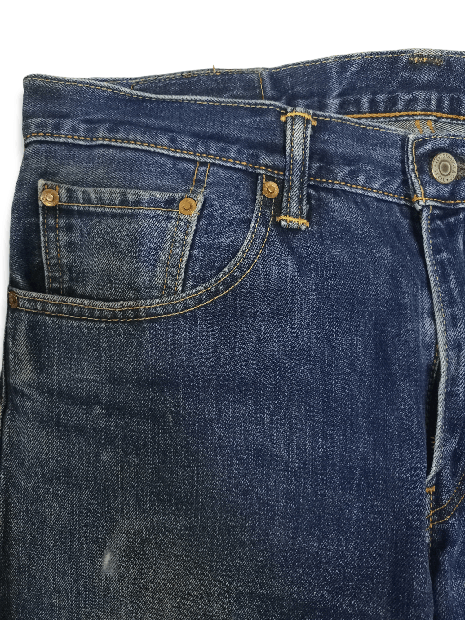 Levi's × Levi's Vintage Clothing Vintage Levis 502 Painted Mud Wash Baggy Jeans Size US 35 - 4 Thumbnail