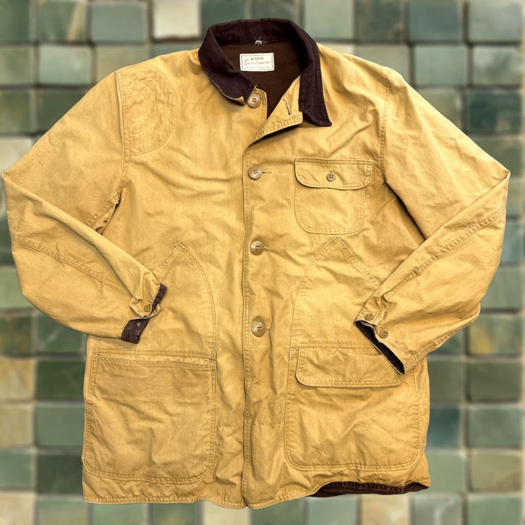 Sears VTG Sears Roebuck Jacket Large Hunting Field Canvas Duck Active Sportswear 60s Size US L / EU 52-54 / 3 - 1 Thumbnail