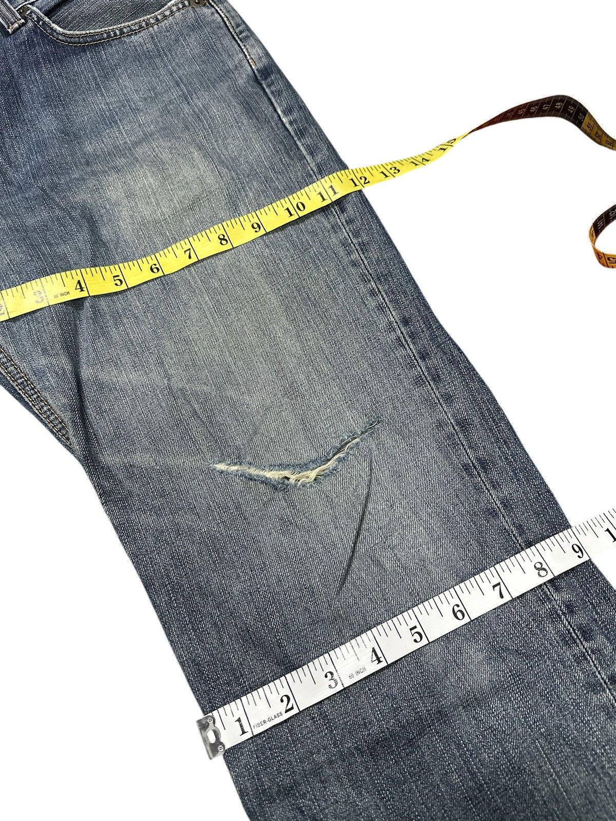 Kapital Distress Vintage Edwin 503 bluewashed. Size US 32 / EU 48 - 6 Thumbnail