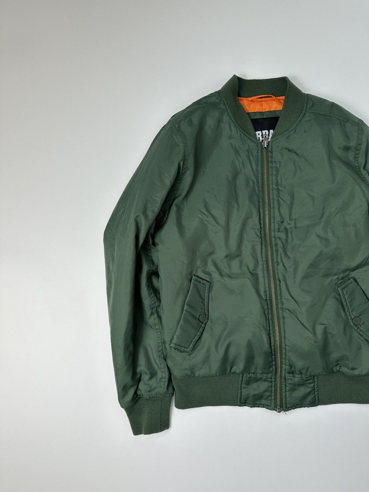 Urban Classics Urban Classics Bomber Jacket Women's Zip Green Size L / US 10 / IT 46 - 3 Thumbnail