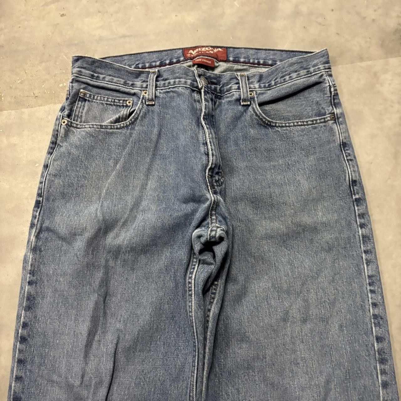 Japanese Brand × Vintage Crazy Vintage Y2K/2000 Grunge Medium Wash Essential Denim Jeans! Size US 34 / EU 50 - 5 Thumbnail