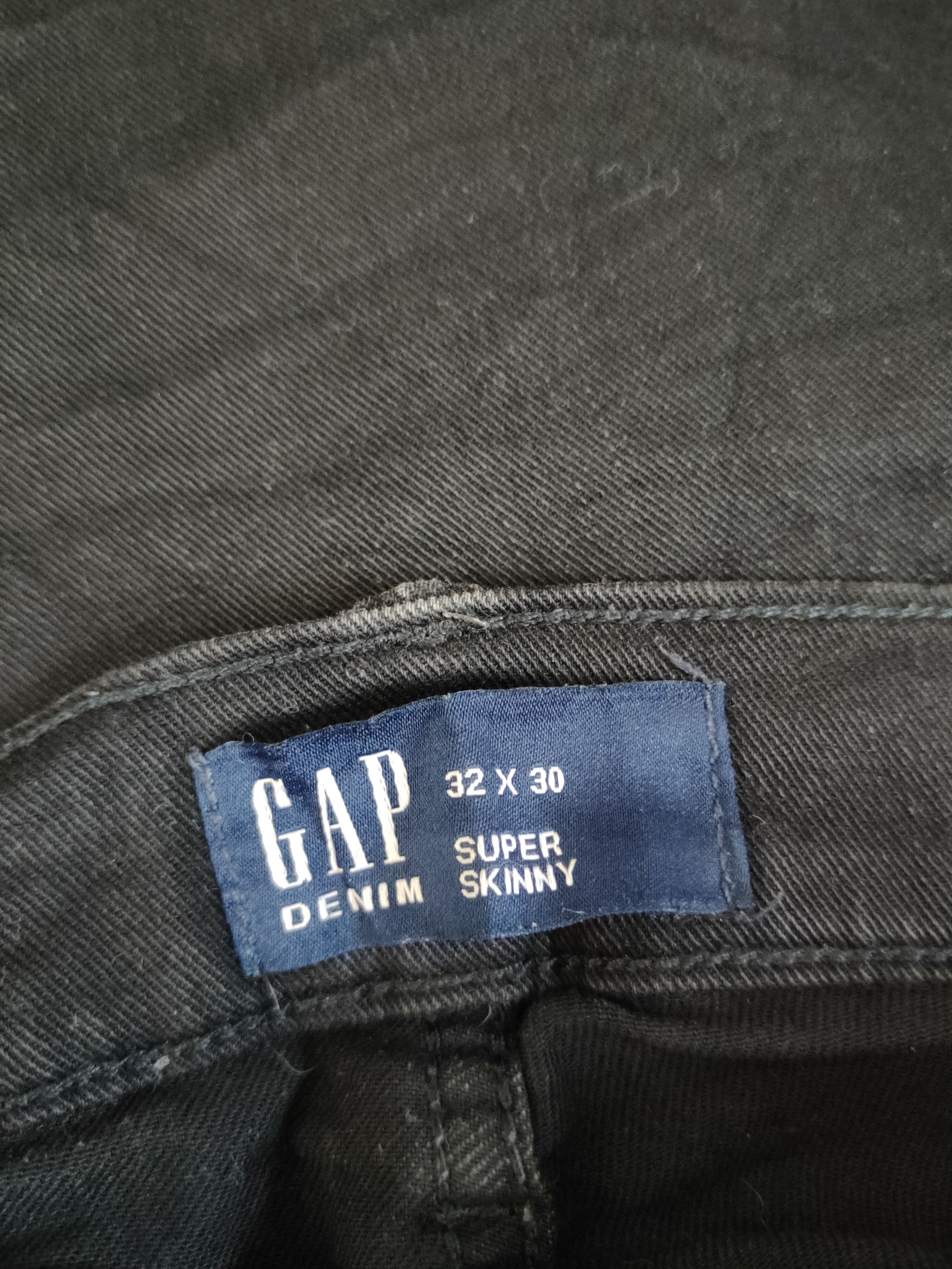 Gap Gap Black Distressed Ripped Skinny Jeans #S2312 Size US 32 / EU 48 - 15 Thumbnail