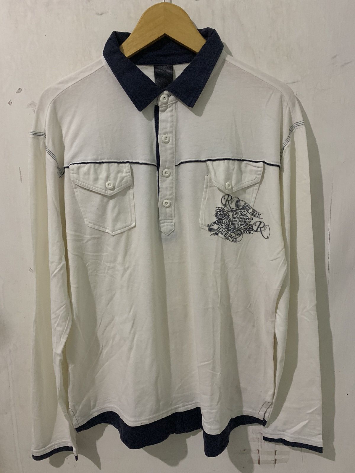 If Six Was Nine × Le Grande Bleu (L.G.B.) × Yasuyuki Ishii 2000s Reiz jean - Long Sleeve poem rock vkeistyel Size US L / EU 52-54 / 3 - 3 Thumbnail