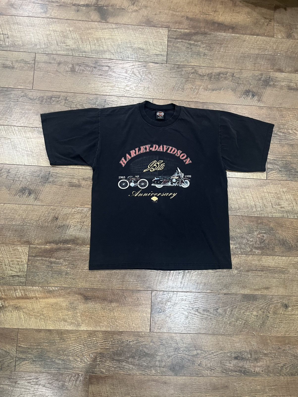 Harley Davidson Vintage 1998 Harley Davidson Aruba Tee Shirt Black Large 90s Size US L / EU 52-54 / 3 - 1 Thumbnail
