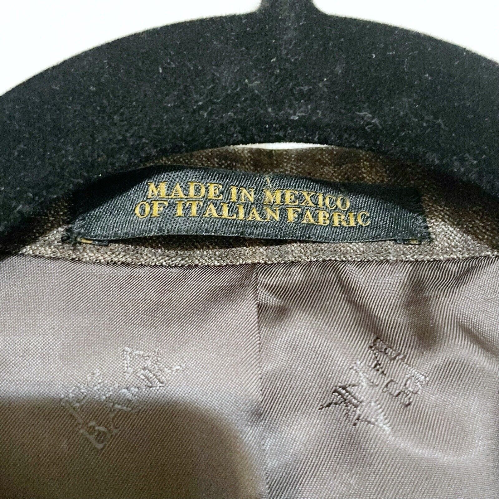 Jos. A. Bank Jos A Bank Reserve Wool Cashmere Brown Blazer Sport Coat 46R Size 46R - 3 Thumbnail