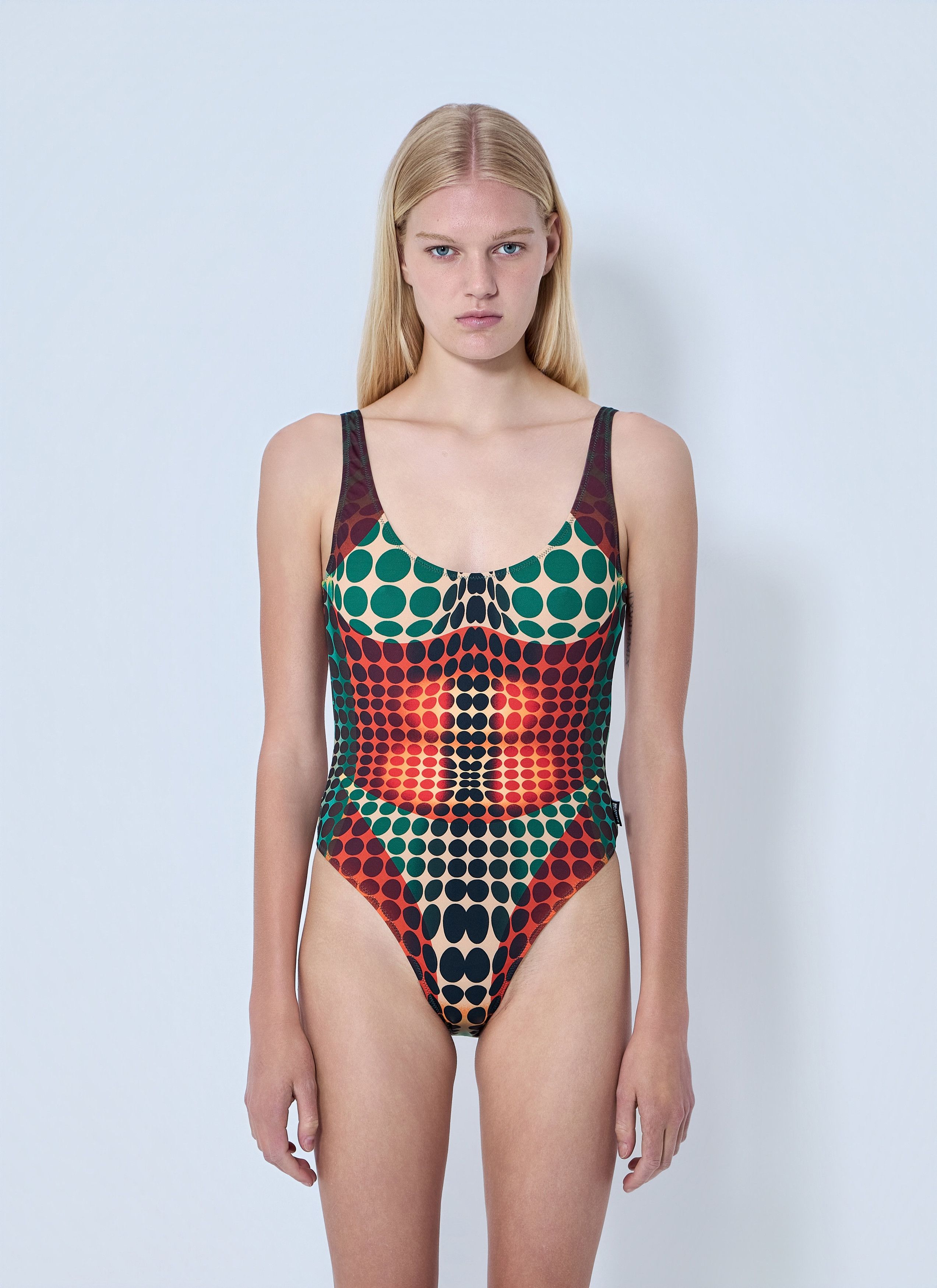 Jean Paul Gaultier Re-Edition The Brown Dots Swimsuit Size XS / US 0-2 / IT 36-38 - 1 Thumbnail