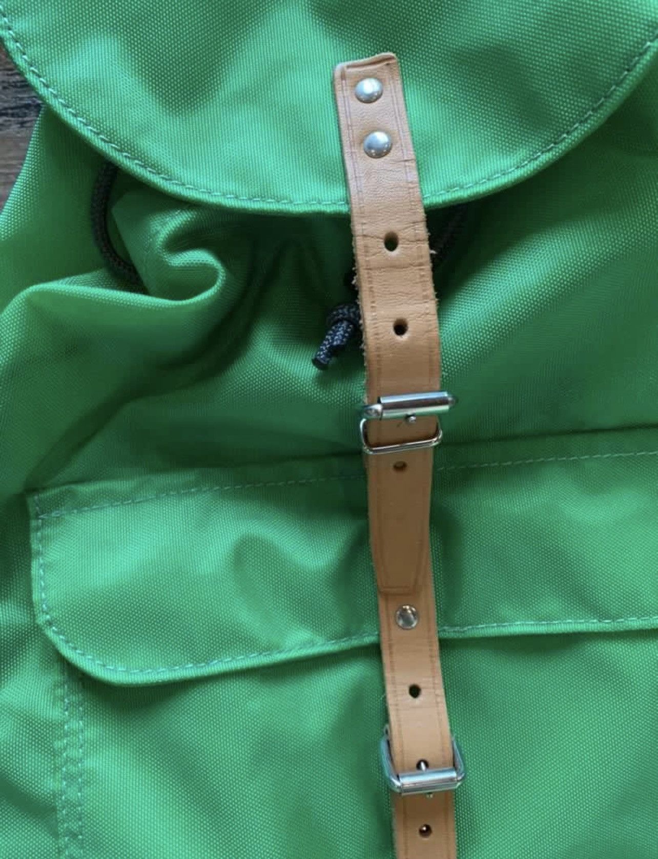 Comme des Garcons 🔥 Vintage Comme des Garçons nylon green strap leather bag Size ONE SIZE - 3 Thumbnail