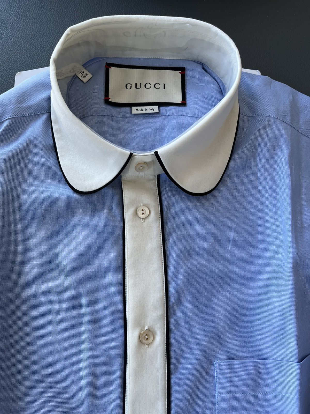 Gucci Rare Gucci Super Runway Oxford Ivory Shirt Brand New Size US L / EU 52-54 / 3 - 4 Thumbnail