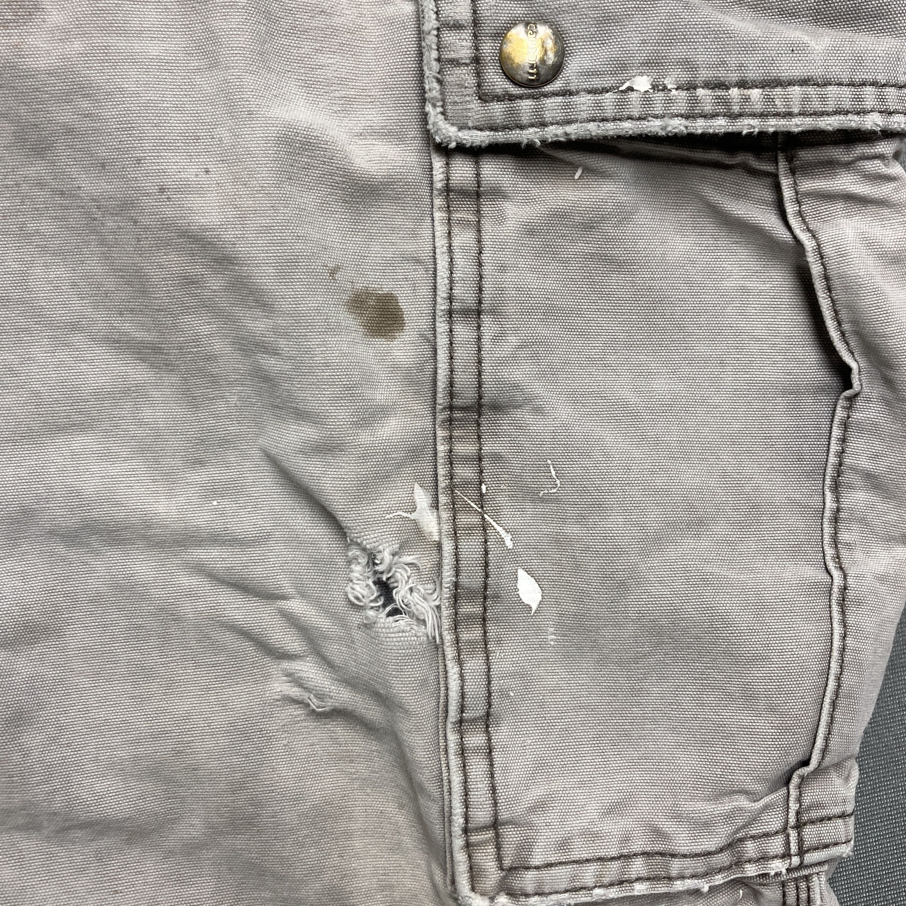 Carhartt Carhartt 36x30 Gray 100% Cotton Canvas Cargo Pants Thrashed Size US 36 / EU 52 - 9 Thumbnail