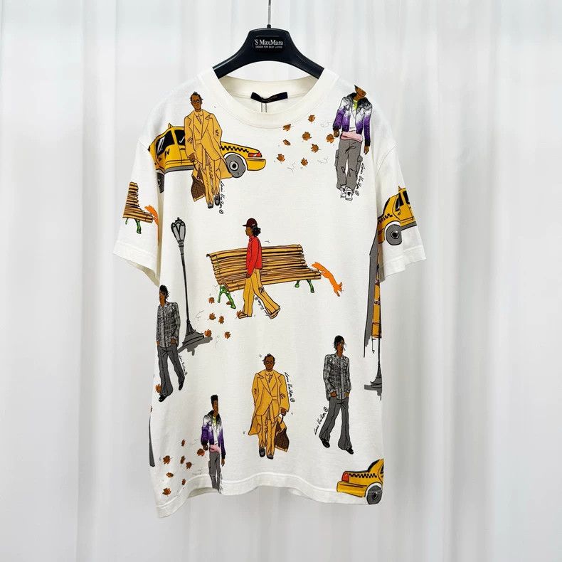 Louis Vuitton Louis Vuitton Pedestrian Print Short-Sleeve-yf Size US M / EU 48-50 / 2 - 1 Thumbnail