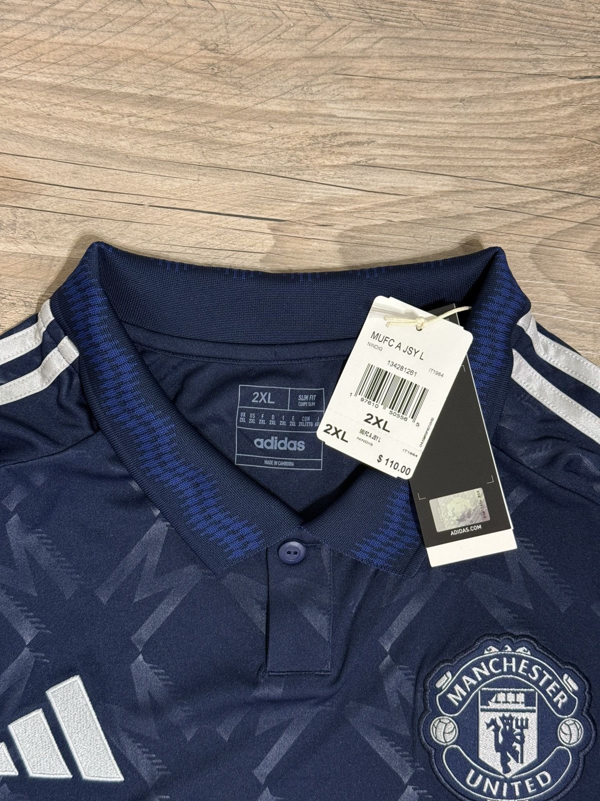 Adidas Manchester United 2024-25 Away Long Sleeve Jersey Size US XXL / EU 58 / 5 - 2 Thumbnail
