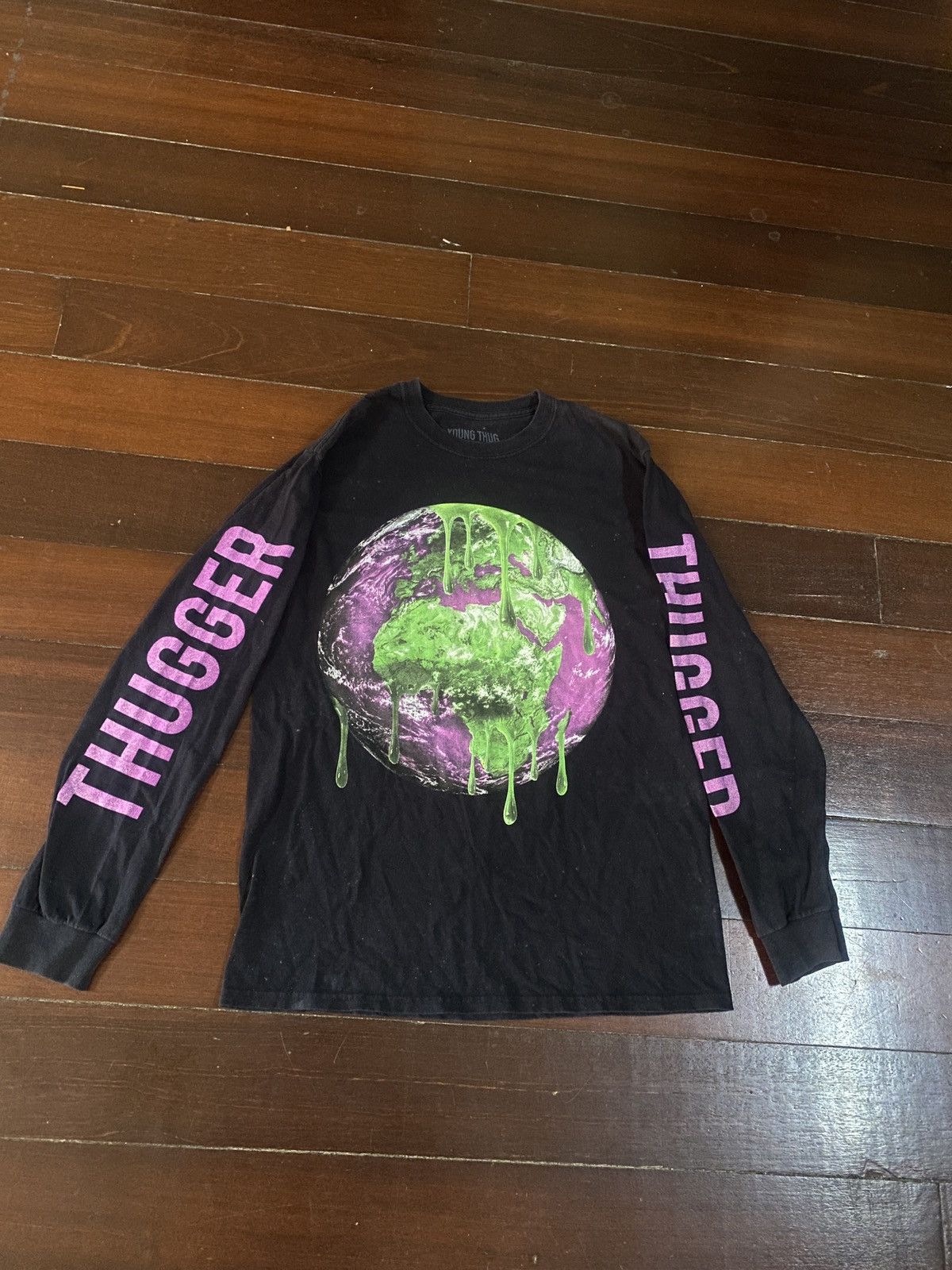 Sp5der × Young Thug GRAIL 🔥 YOUNG THUG THUGGER LONG SLEEVE SHIRT Size US M / EU 48-50 / 2 - 3 Thumbnail