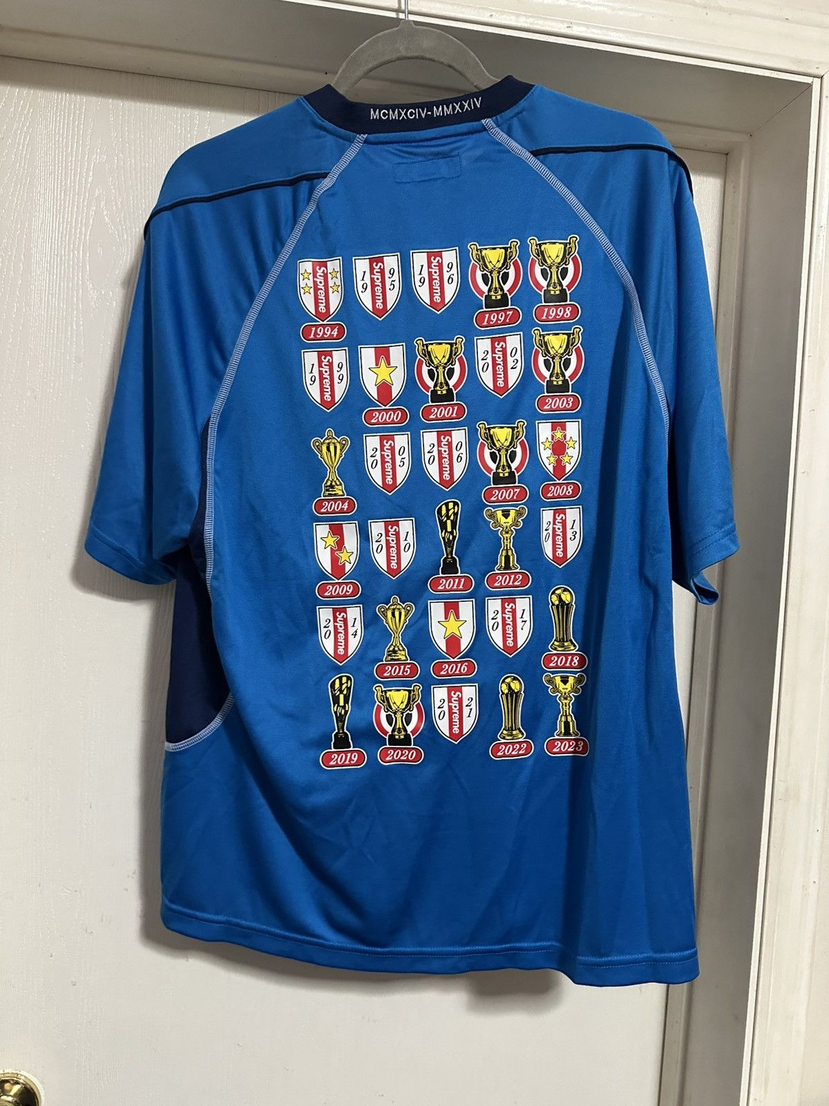 Supreme Supreme Jacquard Soccer Jersey - Medium, Blue Size US M / EU 48-50 / 2 - 3 Thumbnail