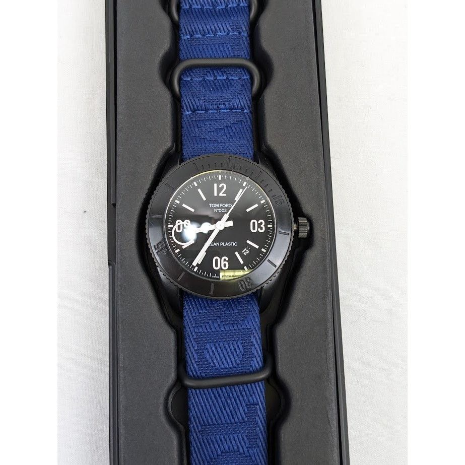 Tom Ford o1rshd1 Size: OS / Plastic Large Case Sports Watch in Blue Size ONE SIZE - 4 Thumbnail