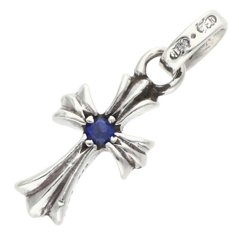 Chrome Hearts Chrome Hearts Silver Sapphire Charm Necklace Size ONE SIZE - 2 Thumbnail