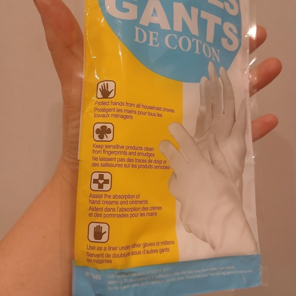 The Unbranded Brand NWT %100 Cotton Gloves In White Size Large Size ONE SIZE - 4 Thumbnail
