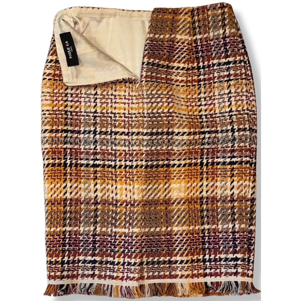 Other PAULE KA Paris Woven with Fringe Skirt - M "sample" ~ NEW Size 28" / US 6 / IT 42 - 3 Thumbnail