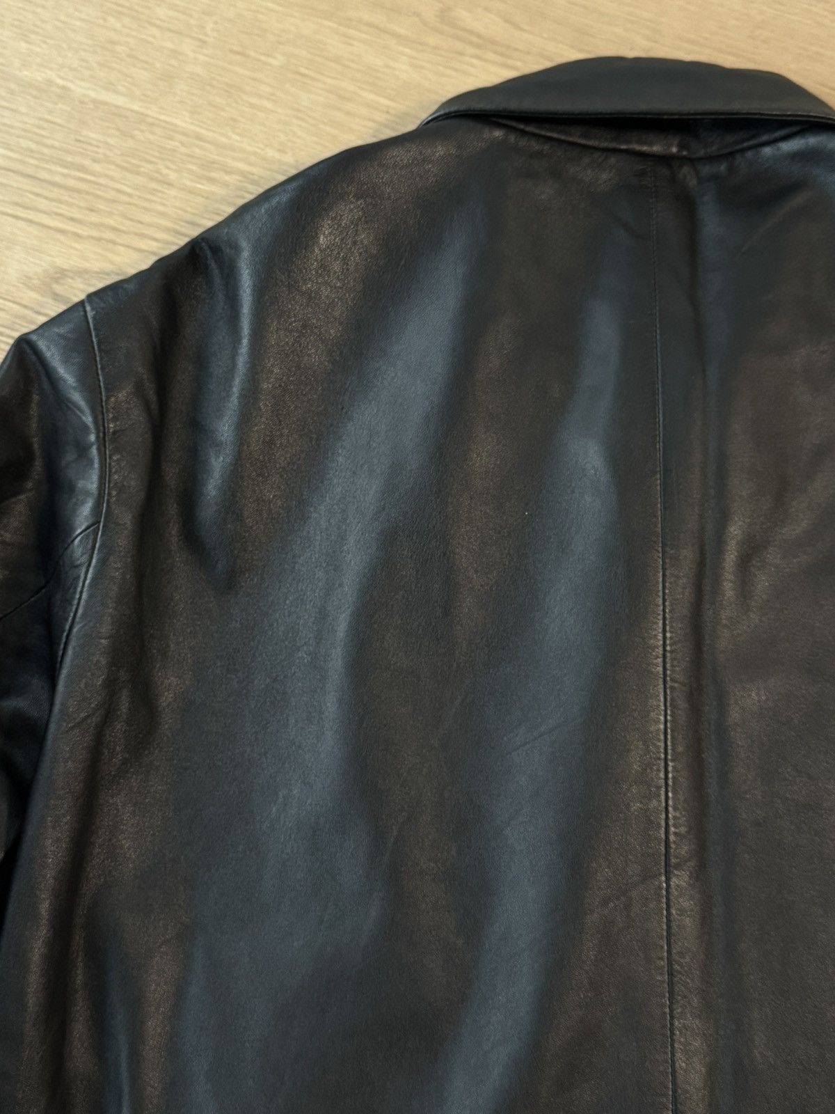 Karl Lagerfeld Karl Lagerfeld Vintage Leather Coat Size US XL / EU 56 / 4 - 7 Thumbnail