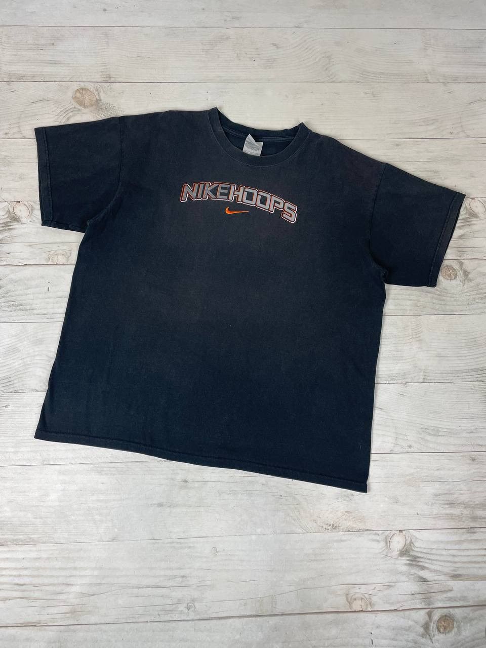 Vintage Nike Hoops Big Logo Swoosh 2000s T Shirt