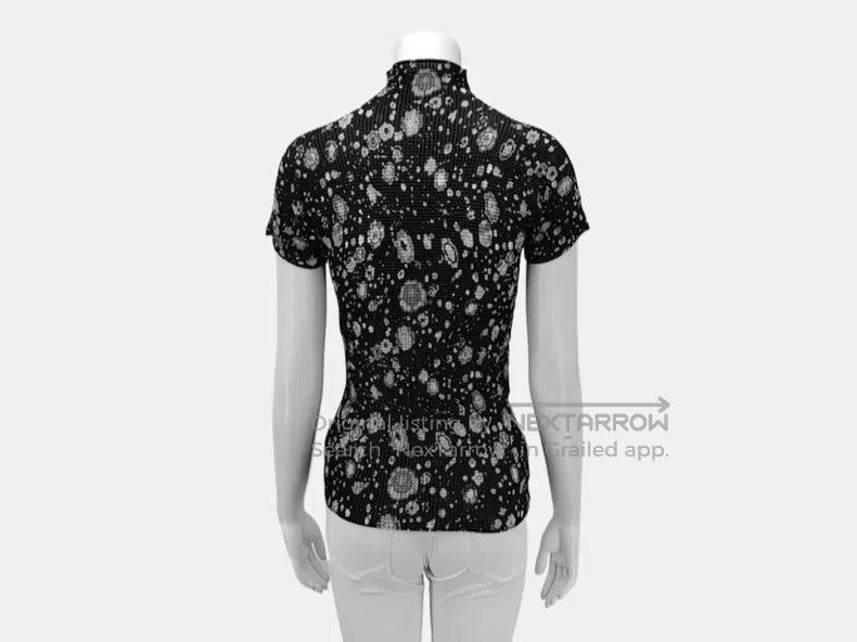 Issey Miyake Issey Miyake High Neck Short Sleeve Top Size S / US 4 / IT 40 - 2 Thumbnail