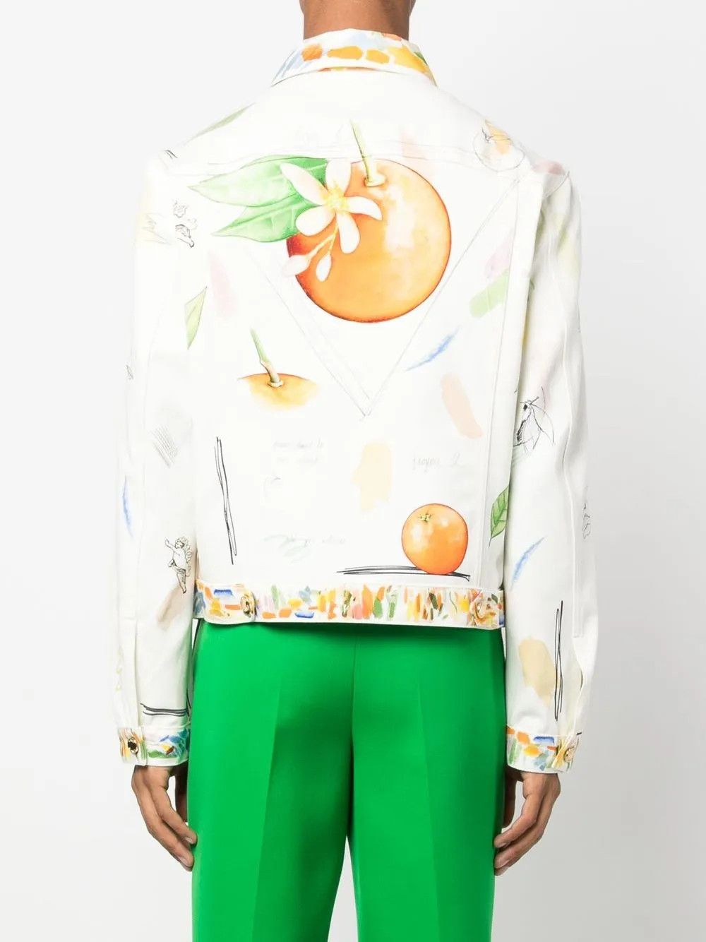Casablanca o1mle0326 Printed Denim Jacket Work In progress Size US XL / EU 56 / 4 - 4 Thumbnail