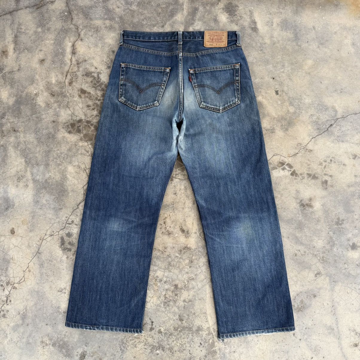 Levi's Vintage Clothing VINTAGE LEVI’S 512 FADED JEAN DENIM PANTS Size US 33 - 7 Thumbnail