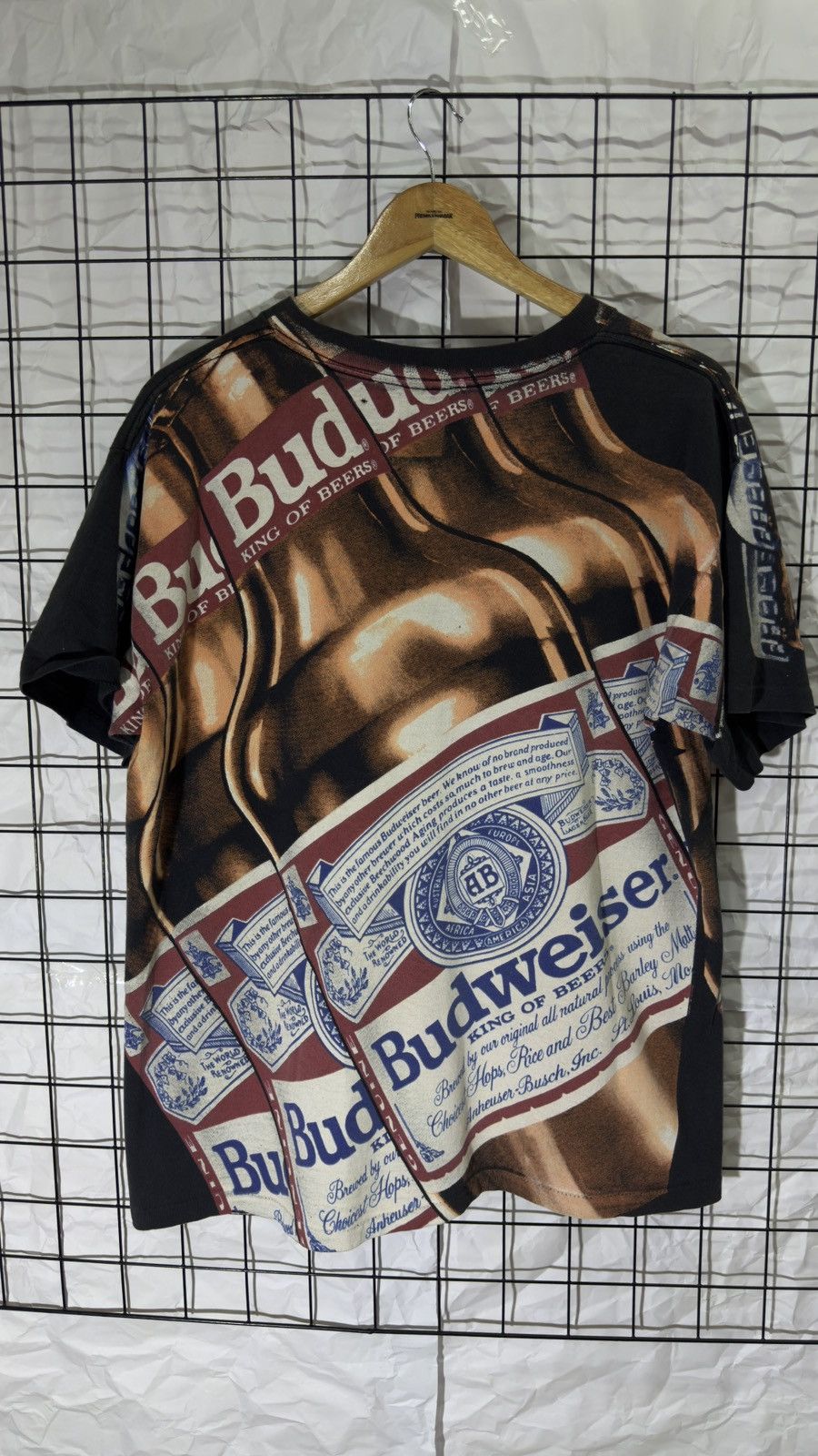 Vintage Rare vintage 1993 budweiser fullprint tee shirt Size US XL / EU 56 / 4 - 4 Thumbnail