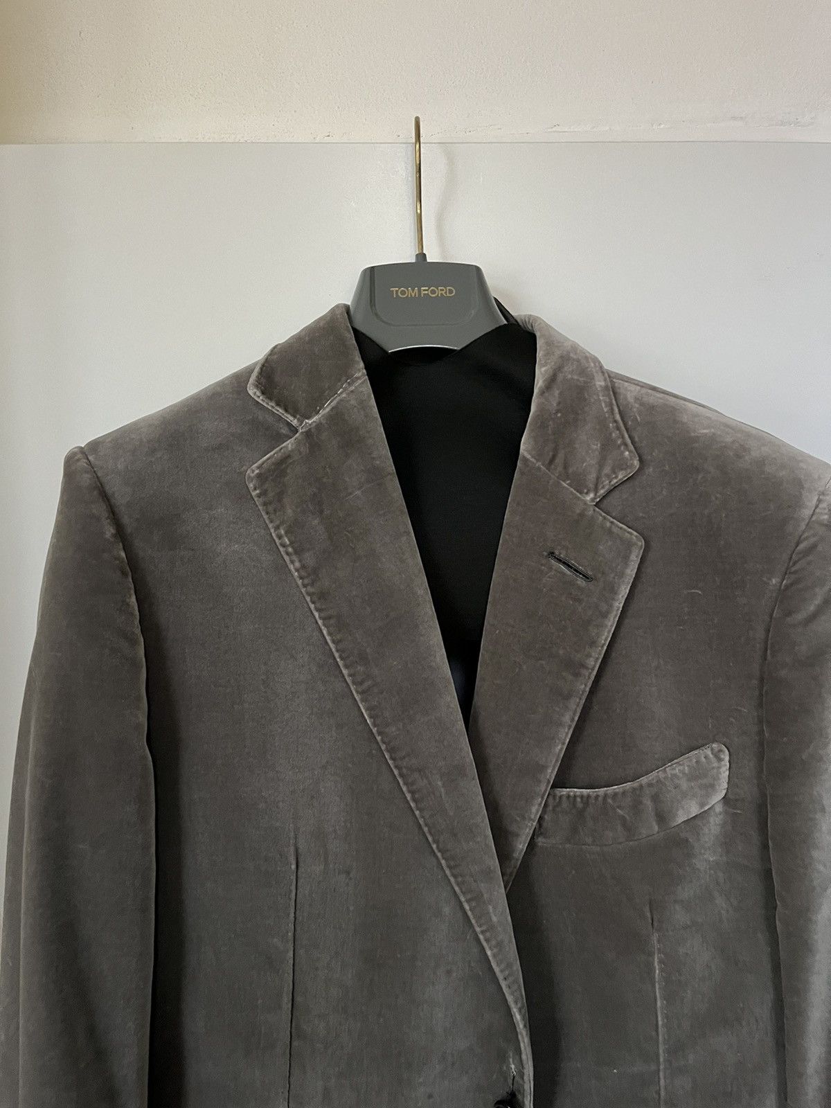 Tom Ford TOM FORD O’CONNOR GRAY VELVET BLAZER Size 52R - 3 Thumbnail