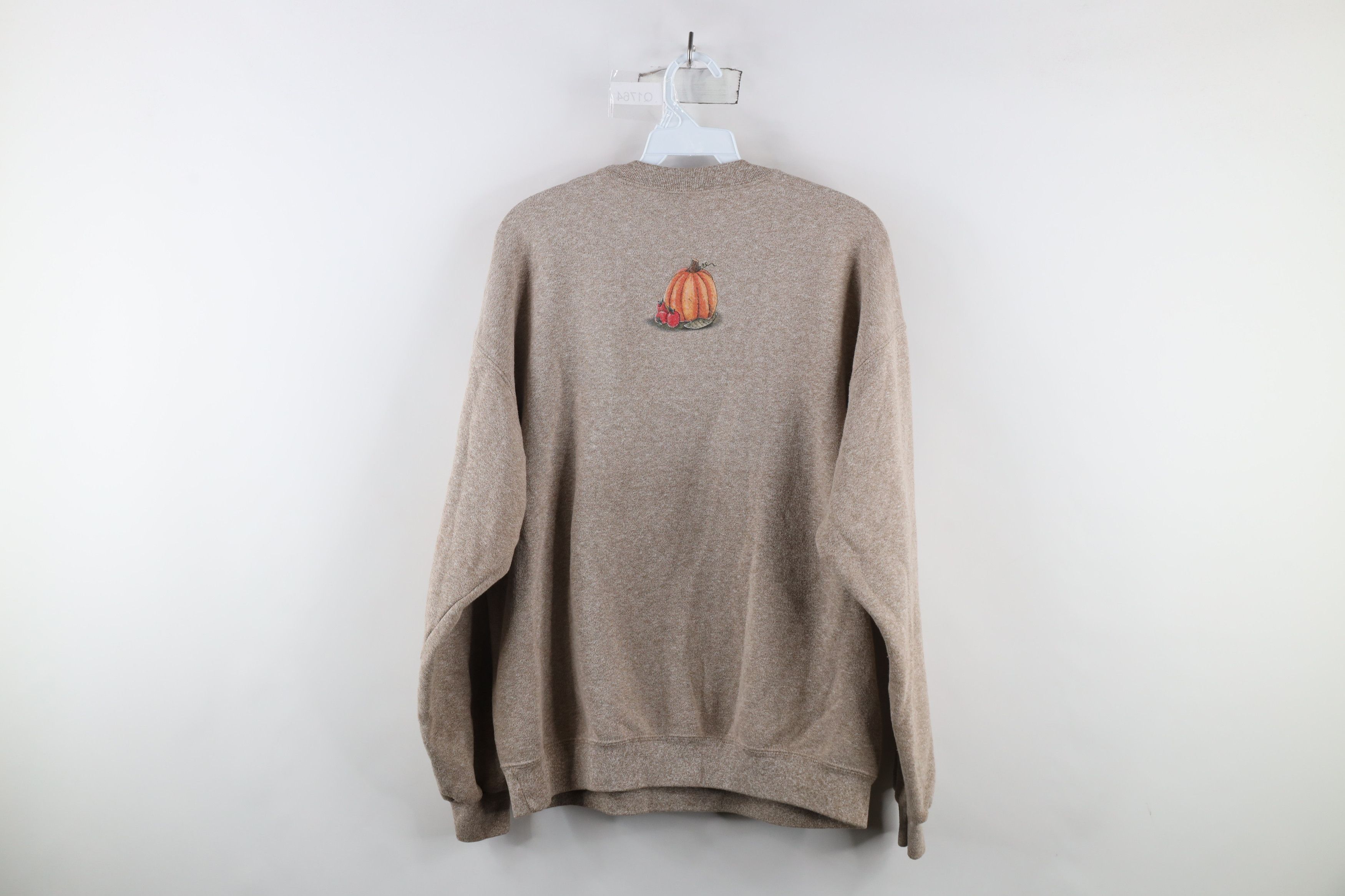 Vintage Vintage 90s Streetwear Orchard Crewneck Sweatshirt Beige Size L / US 10 / IT 46 - 10 Thumbnail