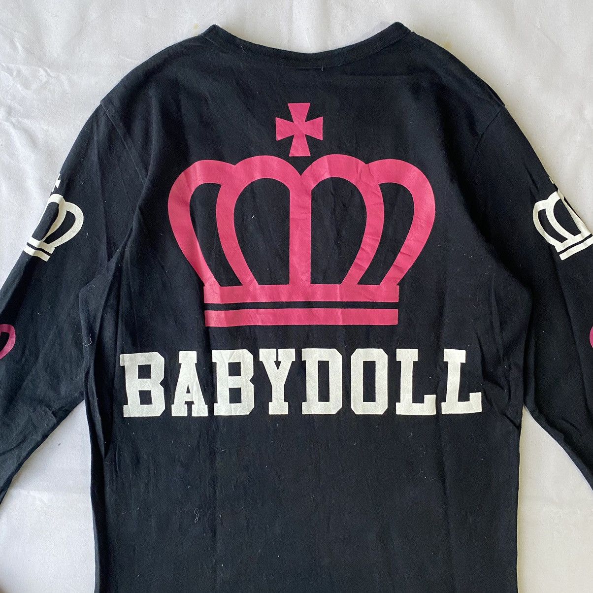 If Six Was Nine × Japanese Brand × Le Grande Bleu (L.G.B.) Japanese Street Style Y2K Baby Doll Crown Long Sleeve Tees Size M / US 6-8 / IT 42-44 - 11 Thumbnail