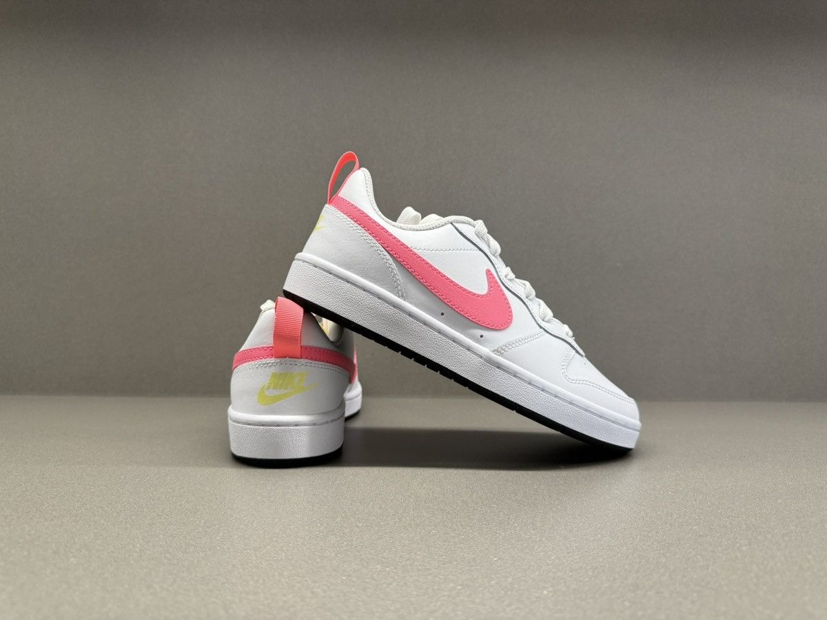 Nike Nike Court Borough Low 2 White Light Citron GS Size US 5.5 / IT 35.5 - 8 Thumbnail
