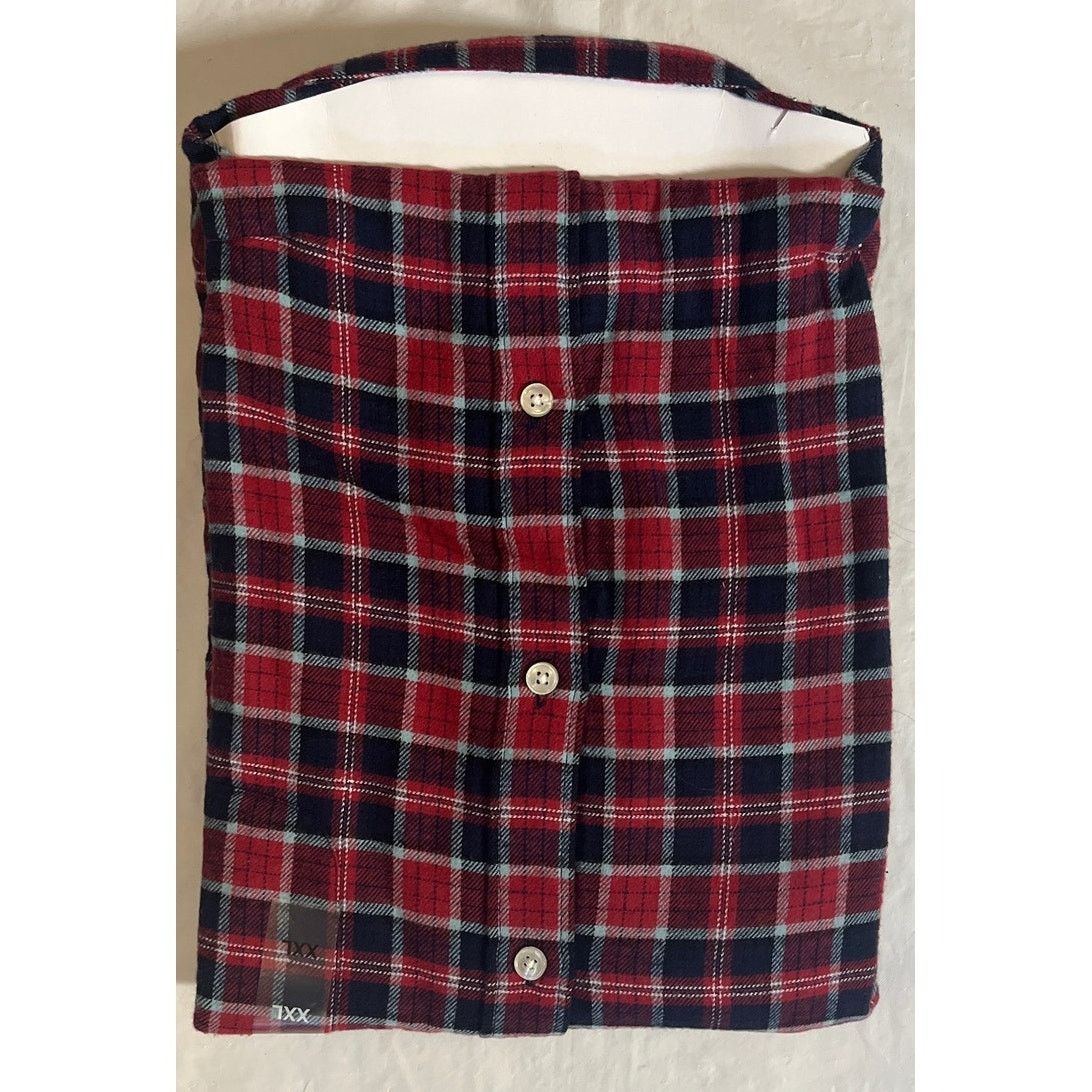 Club Room Club Room Mens Regular Fit Plaid Flannel Button Down 2XL Size US XXL / EU 58 / 5 - 2 Thumbnail