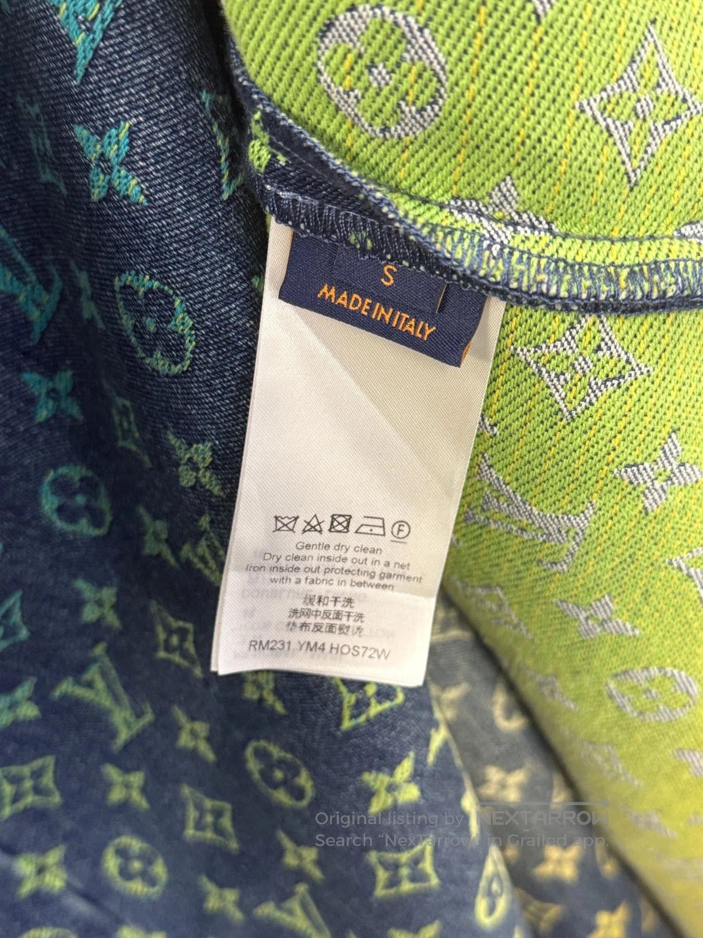 Louis Vuitton LV Monogram Short-Sleeve Denim Shirt. Size US M / EU 48-50 / 2 - 3 Thumbnail