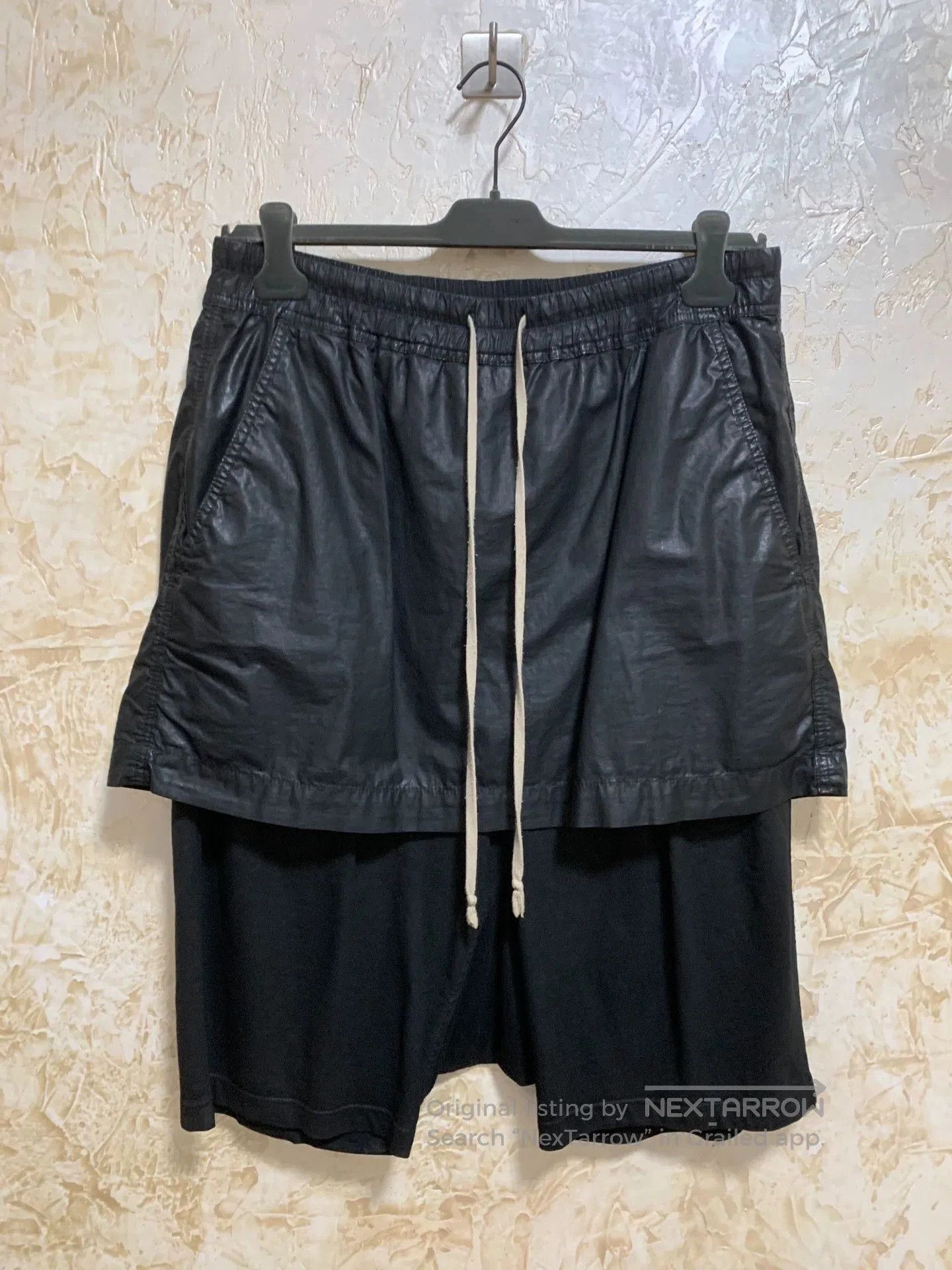 Rick Owens Rick owens Wax-faced skirt shorts. Size US 32 / EU 48 - 1 Thumbnail