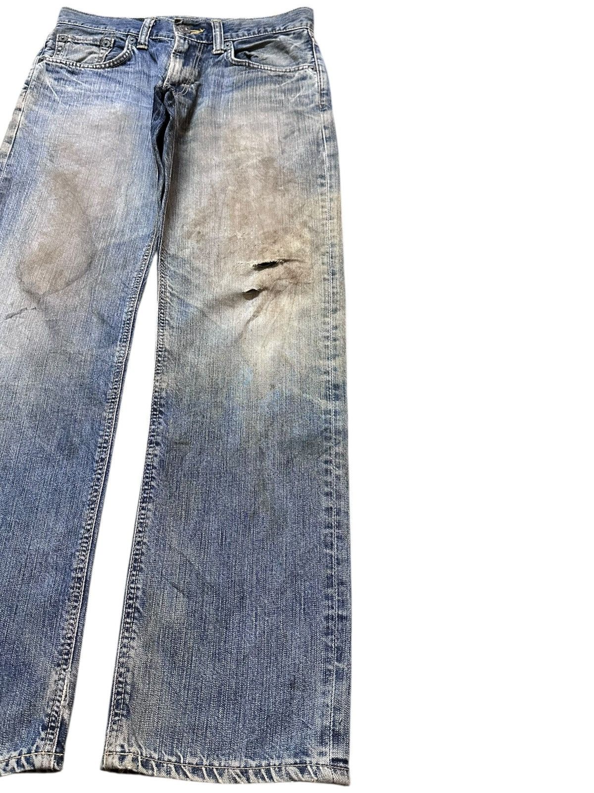 Edwin Vintage Edwin 503 Premium Mudwash Grunge Distressed Denim Size US 31 - 4 Thumbnail