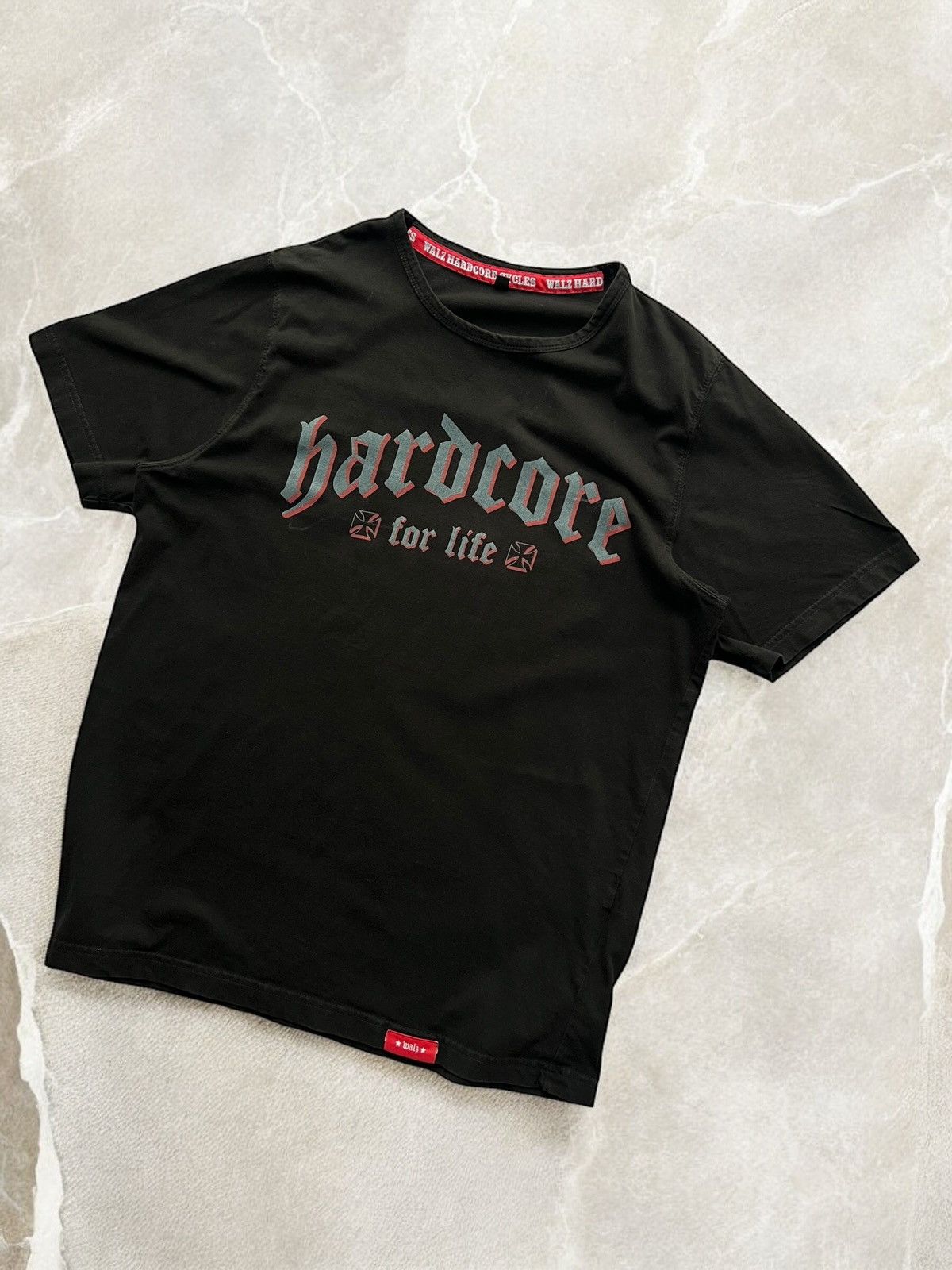 Band Tees × Vintage HARDCORE FOR LIFE! Walz VINTAGE Rave T shirt skull tee y2k Size US M / EU 48-50 / 2 - 2 Thumbnail