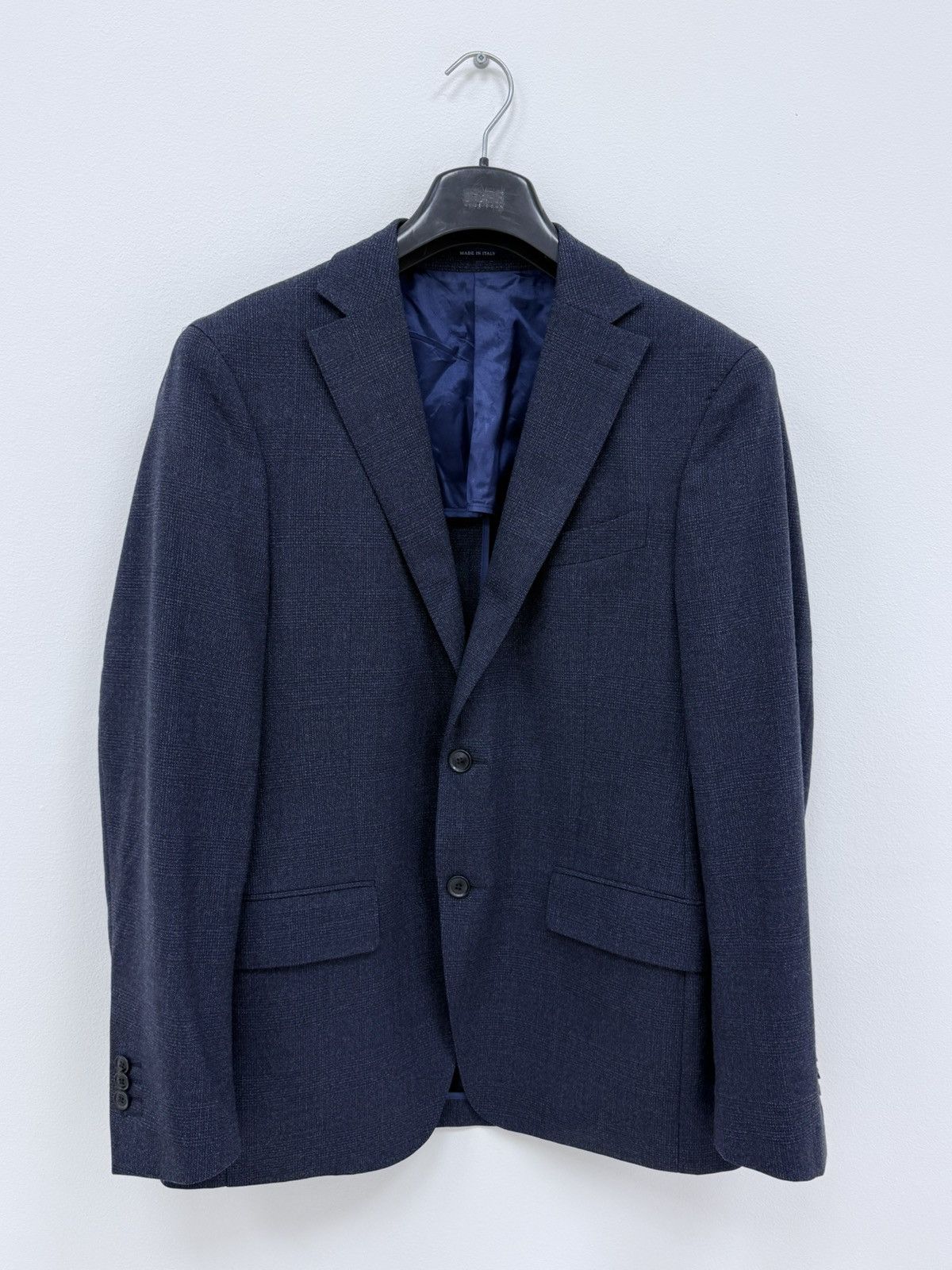 Boggi Boggi Milano Navy Blue Wool Blazer Jacket Size 50 Size 40R - 1 Thumbnail