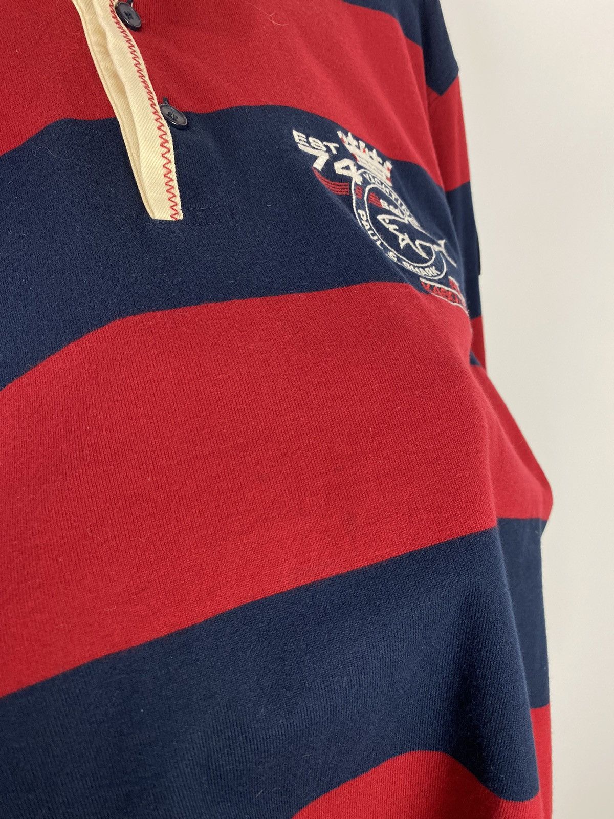 Paul & Shark Paul&Shark Yachting Striped Rugby Shirt Size US XXL / EU 58 / 5 - 8 Thumbnail