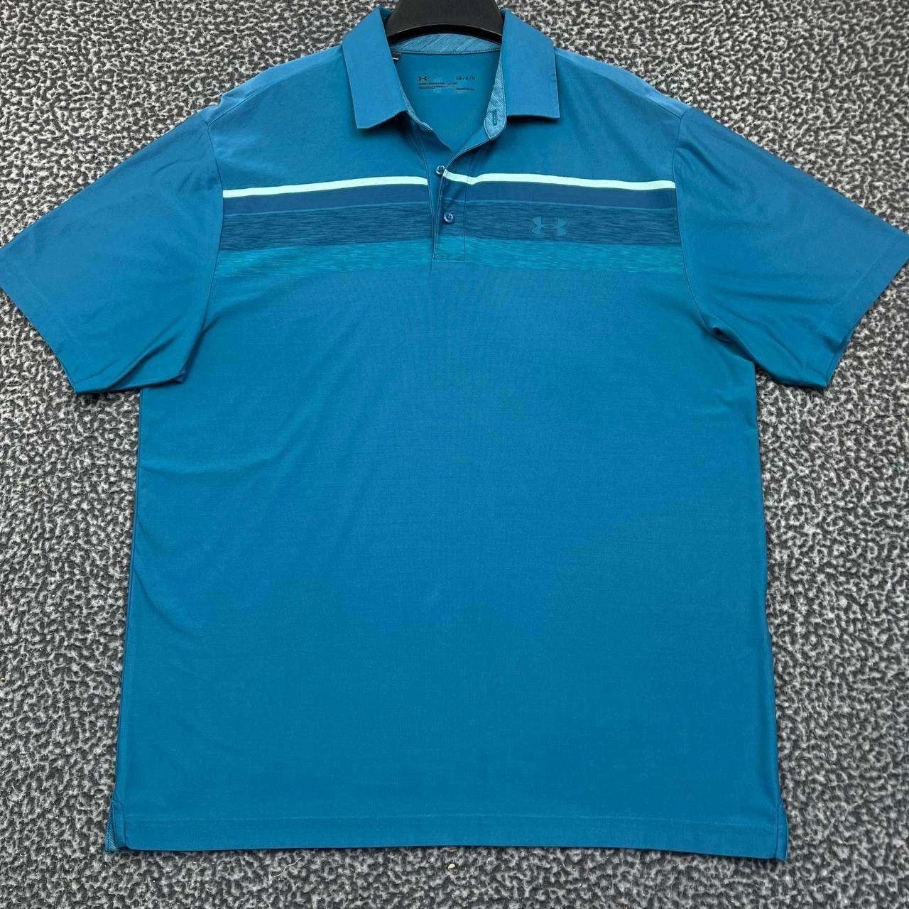 Under Armour Under Armour Golf Polo Shirt Men Blue Loose Fit Collared L Size US L / EU 52-54 / 3 - 1 Thumbnail