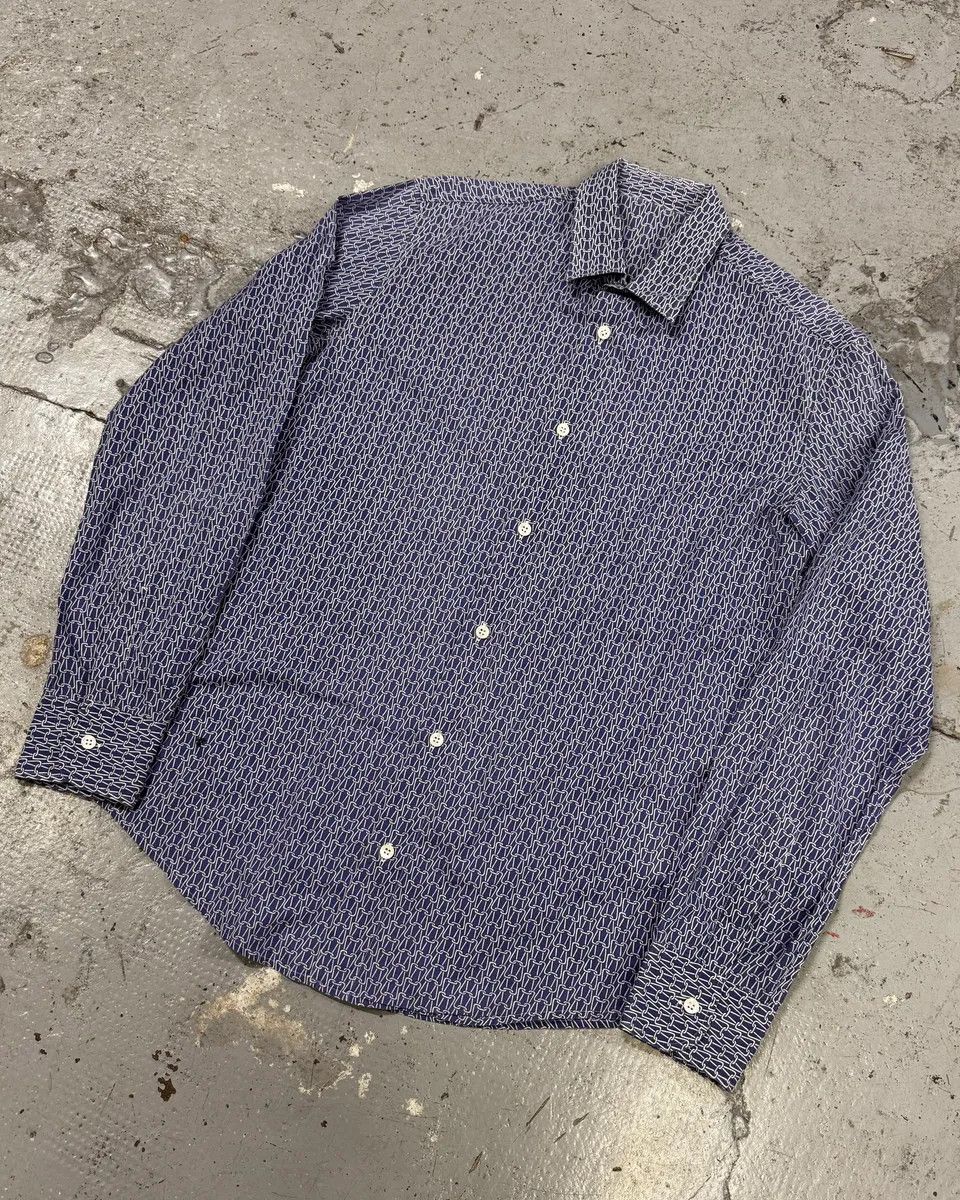 Maison Margiela 2000s Maison Martin Margiela Blue Abstract Shirt Size US M / EU 48-50 / 2 - 3 Thumbnail